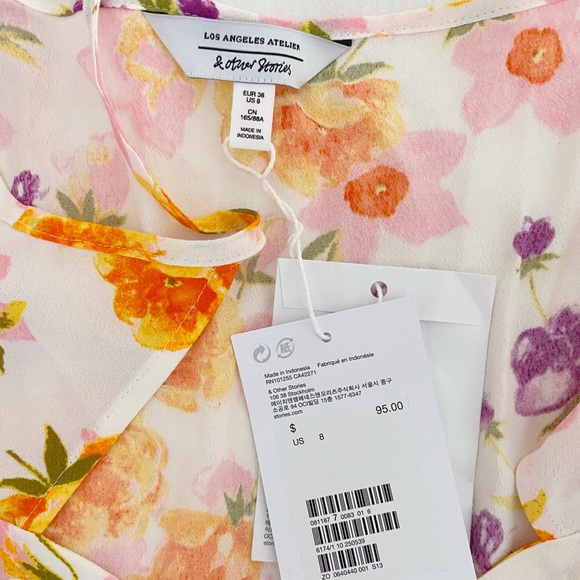 & Other Stories Floral Mini Dress - NEW - Picture 3 of 11